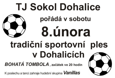 Sokolský ples v Dohalicích 8.2.2025