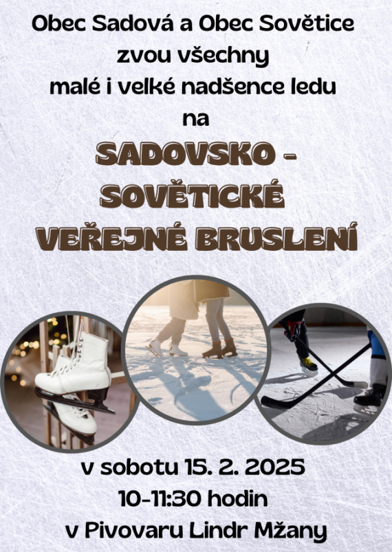 Veřejné bruslení Sadovsko- Sovětické